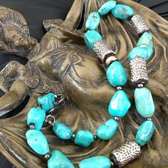 Turquoise and silver Silpada necklace - Picture 7 of 7